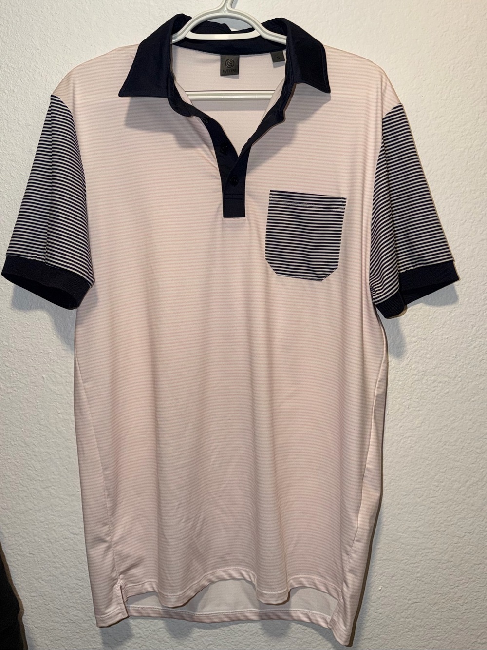 G/FORE Striped Performance Pocket Polo Small